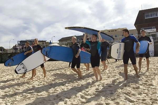 Rangers FC: Surfing at Bondi Beach during Sydney Festival of Football 2010