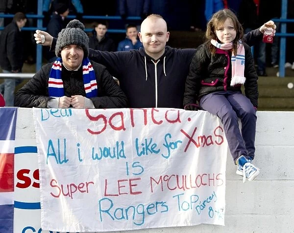 Rangers FC: Triumphant Moment in the Stands - Montrose vs Rangers: A 4-2 Scottish Third Division Victory