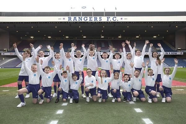 Rangers Football Club: 2-0 Victory Over Stirling Albion at Ibrox Stadium - Mascot Day