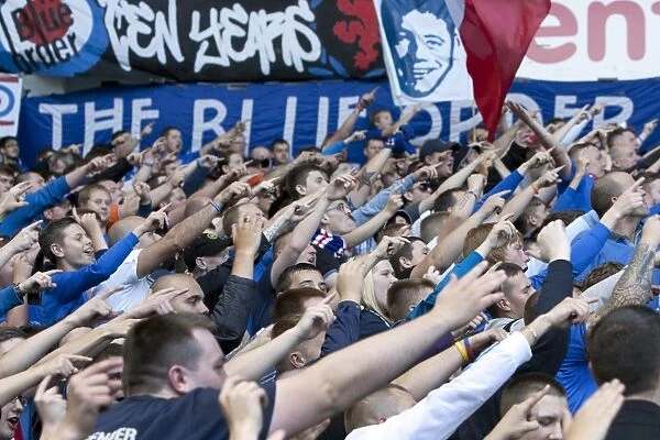 Rangers Football Club: Blue Order Fans Euphoric Celebration at Ibrox Stadium after 5-1 Triumph over Elgin City