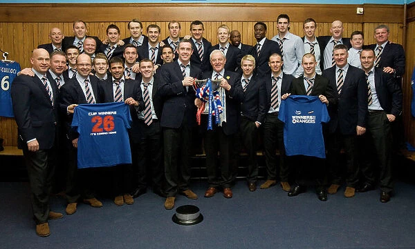 Rangers Football Club: Celebrating Co-operative Insurance Cup Victory - Dressing Room Triumph