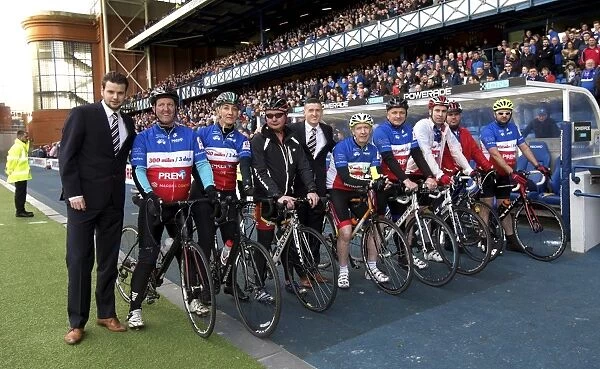 Rangers Football Club: Charity Cyclists Infuse Energy at Scottish Championship Match against Falkirk