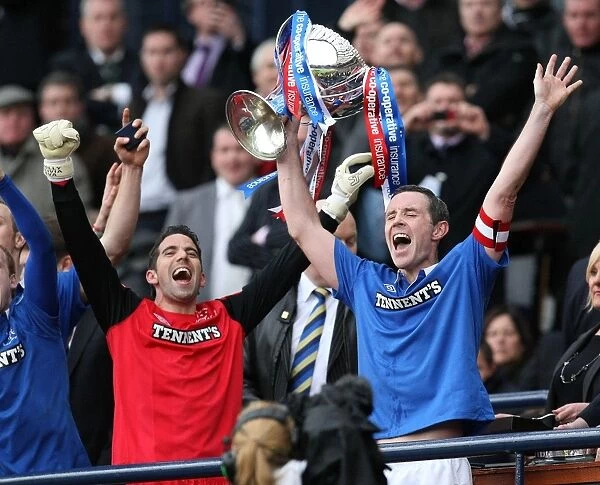 Rangers Football Club: David Weir Celebrates Co-operative Insurance Cup Victory (2011)