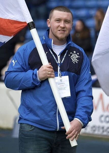 Rangers Football Club: A Flag-Bearer's Homage to Past Glories in the 2003 Scottish Cup Fifth Round vs Raith Rovers at Ibrox Stadium