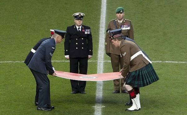 Rangers Football Club: Honoring Heroes - Unveiling of Giant Poppy at Ibrox Stadium for Remembrance Day