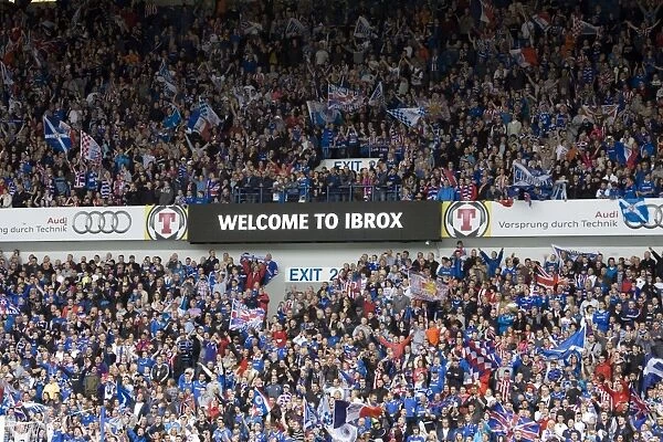 Rangers Football Club: Ibrox Stadium - Euphoric Fans Celebrate 2010-11 SPL Championship Win
