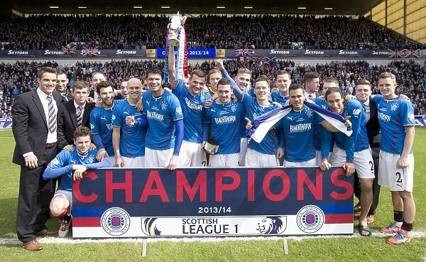 Rangers Football Club: League One Champions 2023 - Celebrating Victory with Captain Lee McCulloch and Team at Ibrox Stadium