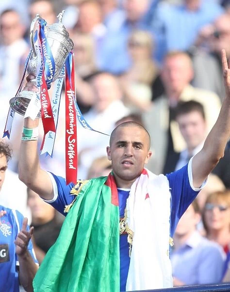 Rangers Football Club: Madjid Bougherra Celebrates Homecoming Scottish Cup Victory (2009)