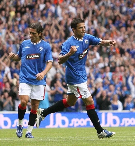 Rangers Football Club: Nacho Novo and Pedro Mendes Unforgettable Goal Celebration (3-2) Against Manchester City