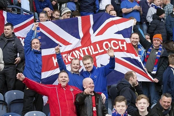 Rangers Football Club: A Sea of Supporters at Starks Park during the Raith Rovers Clash in the Ladbrokes Championship (Scottish Cup Winners 2003)