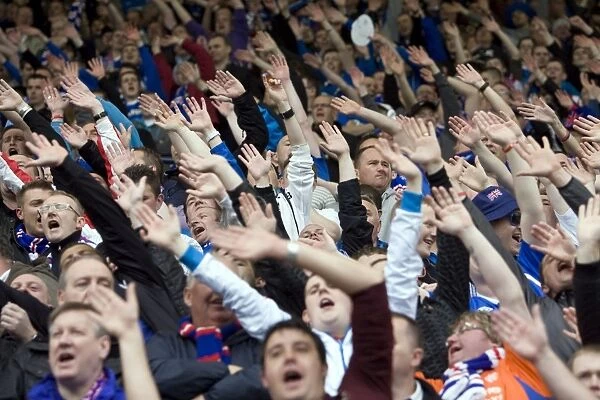 Rangers Football Club: Thrilled Fans Gathering at Rugby Park before the 2010-11 SPL Clash against Kilmarnock (Champions)