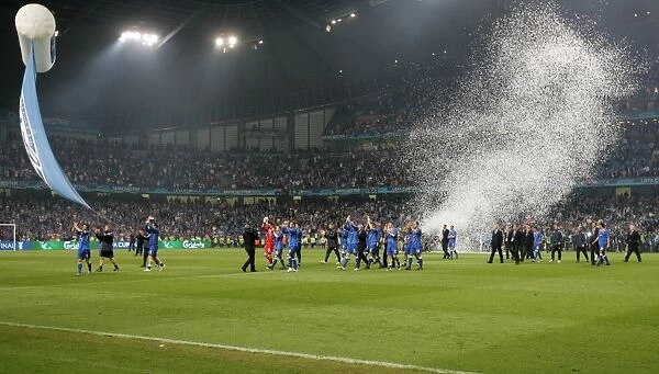 Rangers Football Club: Triumphant Victory in the UEFA Cup Final Against Zenit St. Petersburg (2008) - Celebrating at Manchester City Stadium