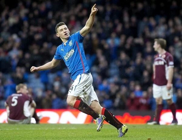 Rangers Fraser Aird: Celebrating the Game-Winning Goal in the 2023 Scottish Cup Victory at Ibrox Stadium