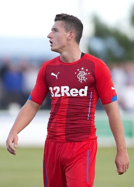 Rangers Fraser Aird Scoreing Goal in Pre-Season Friendly against Buckie Thistle at Victoria Park