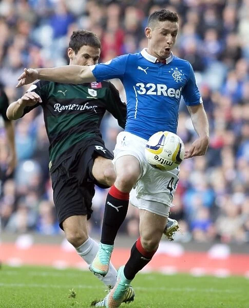 Rangers Fraser Aird Stands Firm Against Raith Rovers in Championship Showdown at Ibrox Stadium