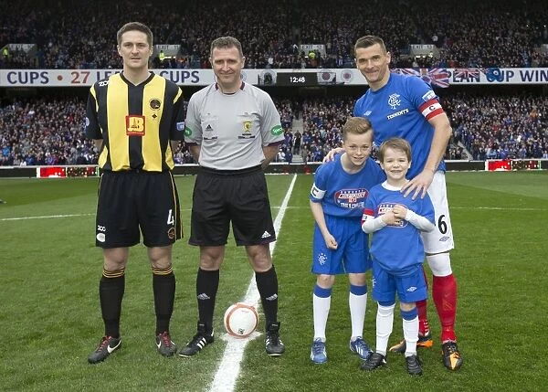 Rangers Glory: Lee McCulloch and Mascots Celebrate Historic 1-0 Victory over Berwick Rangers at Ibrox Stadium