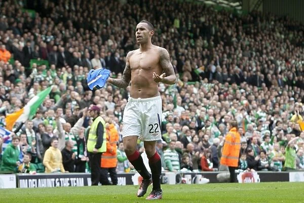 Rangers Kyle Bartley Embraces Triumph Amidst Celtic's 3-0 Scottish Premier League Victory: Bartley Throws Shirt to Adoring Fans