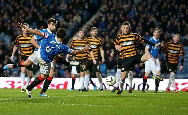 Rangers Lee McCulloch Scores the Winning Goal in the Scottish Cup Final at Ibrox Stadium (2003)