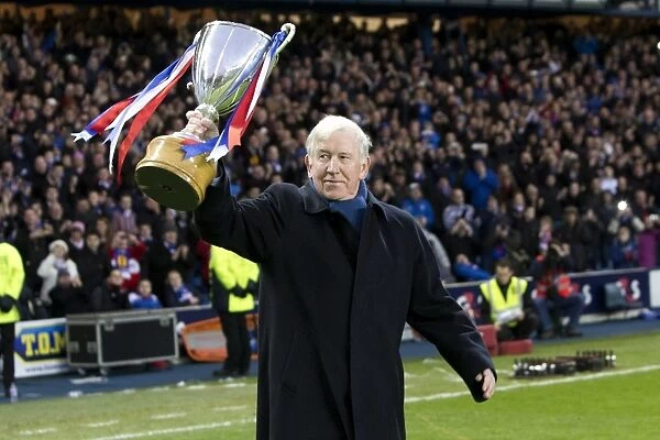 Rangers Legends: John Greig Honored with 1972 Cup Winners Cup at Ibrox Stadium