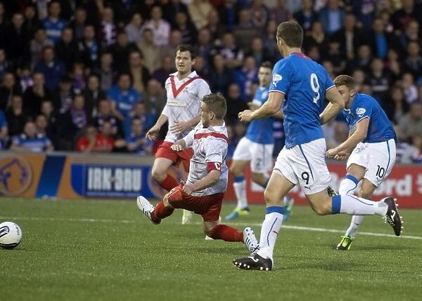 Rangers Lewis Macleod Scores First Goal in Impressive 6-0 Victory Over Airdrieonians at Excelsior Stadium