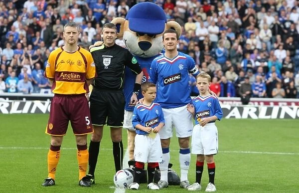 Rangers Mascot Celebrates Glory: Rangers 1-0 Motherwell - Clydesdale Bank Premier League Triumph at Ibrox