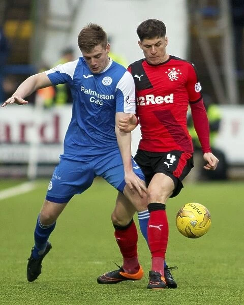 Rangers Rob Kiernan in Action at Queen of the South's Palmerston Park during Championship Match