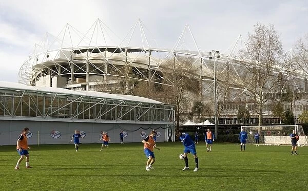Rangers train at the Sydney Football Stadium