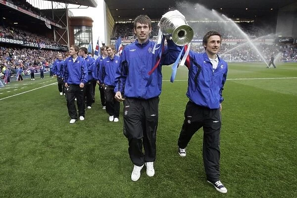 Rangers U17s: Glasgow Cup Victory Parade at Ibrox Stadium - Celebrating SPL Champions Success