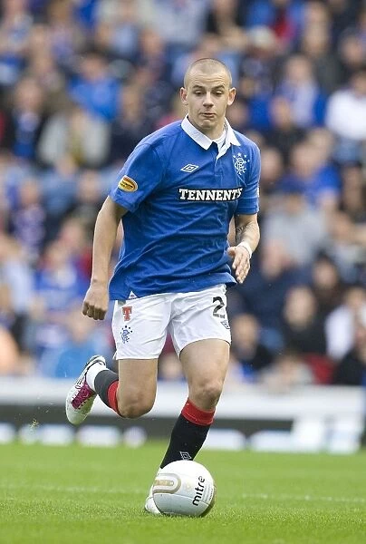 Rangers Vladimir Weiss Scores the Fourth Goal in a 4-1 Victory over Motherwell at Ibrox