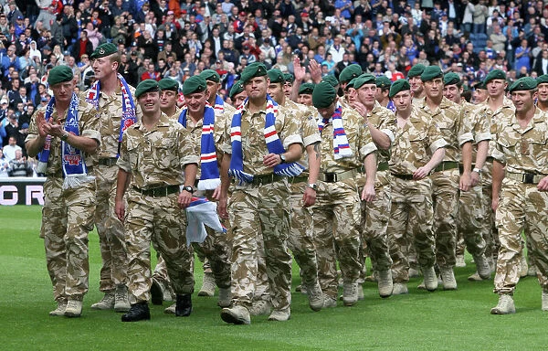 Rangers vs. Heart of Midlothian: Clydesdale Bank Premier League Match at Ibrox - Half Time Tribute to 45 Commando Royal Marines (2-0)