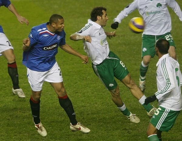 Rangers vs. Panathinaikos: Daniel Cousin's Unyielding Performance in the Scoreless UEFA Cup Round of 32 Battle at Ibrox