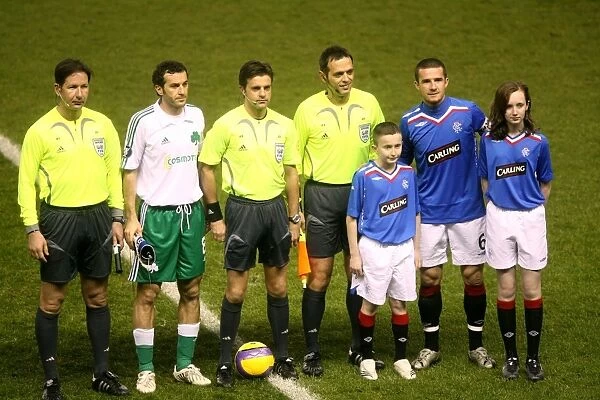 Rangers vs. Panathinaikos: Ibrox Mascot Protecting the Field in UEFA Cup Round of 32 (0-0)