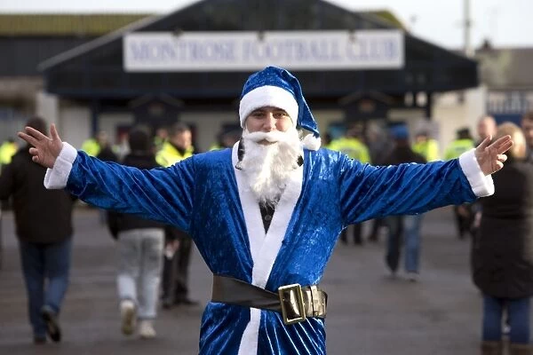 Santa Claus Rangers Fan: Montrose vs Rangers (4-2) - Spreading Holiday Cheer and Victory in the Scottish Third Division