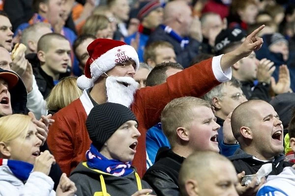 Santa in the Stands: Rangers Triumphant 3-0 Victory over Clyde at Ibrox Stadium