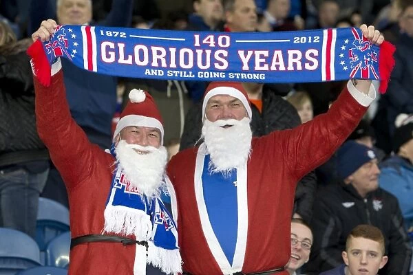 Santa's Army: Rangers Fans Celebrate 3-0 Victory over Clyde in Festive Ibrox Atmosphere