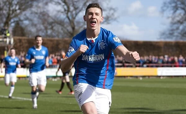 Scottish League One: Rangers Fraser Aird's Thrilling Goal Celebration vs Brechin City (Scottish Cup Victory)
