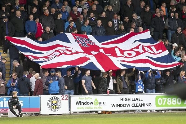 A Sea of Blue: Rangers Fans Unite at New St Mirren Park during the Ladbrokes Championship Match