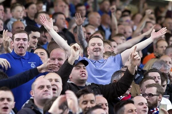 A Sea of Passion: Unified Rangers Fans at Pittodrie Stadium