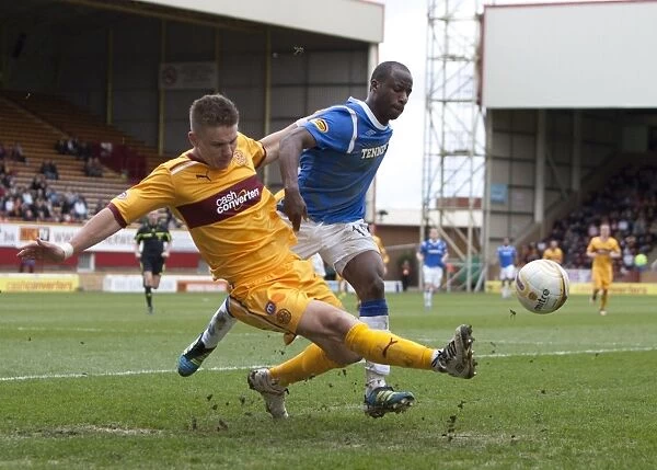 Sone Aluko Scores Against Nicky Law: Motherwell vs Rangers - A Game-Changing Moment in the Clydesdale Bank Scottish Premier League (2-1)