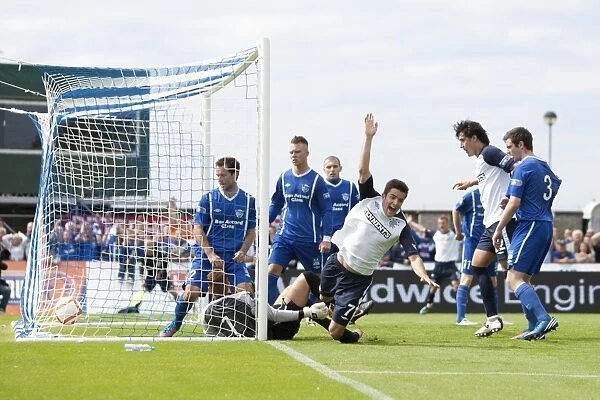 Thrilling Draw: Kevin Kytes Header Hits the Crossbar, Setting Up Andy Little's Equalizer for Rangers at Balmoor Park
