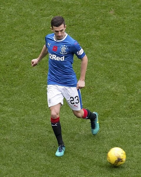 Thrilling Moment: Jason Holt in Action for Rangers against Kilmarnock in the Ladbrokes Premiership at Ibrox Stadium