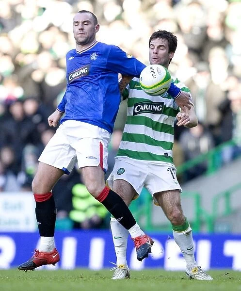 Thrilling Rivalry: Kris Boyd's Stunner at Celtic Park - Clydesdale Bank Premier League (1-1)