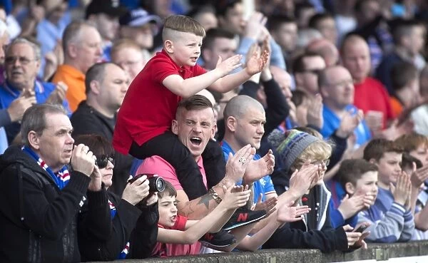 Triumphant Rangers Fans: A Sea of Joy and Pride at Ochilview Park - Scottish Cup Victory 2003