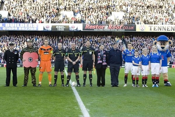 Triumphant Rangers Mascots Celebrate at Ibrox: Rangers 3-1 Dundee United, Clydesdale Bank Scottish Premier League