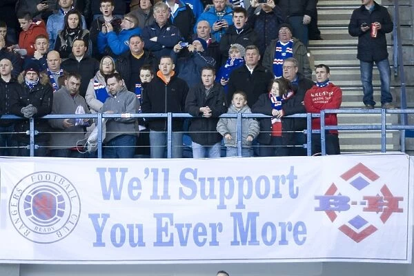 Unwavering Rangers Faith: A Sea of Flags Amidst a 0-1 Defeat at Ibrox Stadium