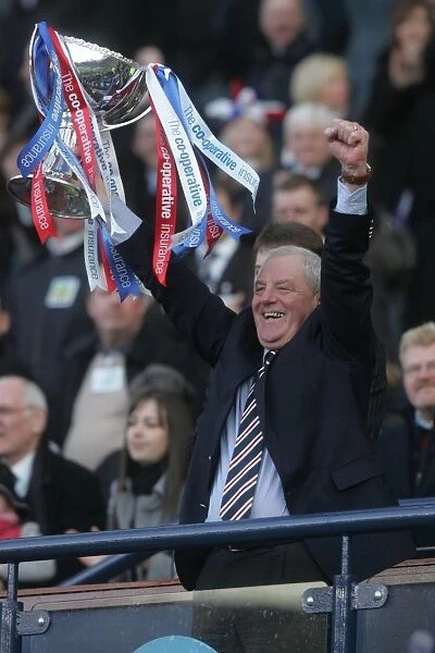 Walter Smith Celebrates Co-operative Insurance Cup Victory with Rangers FC