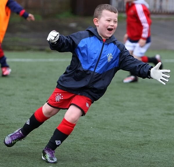 Young Rangers in Action: Easter Soccer School at Ibrox, 2011