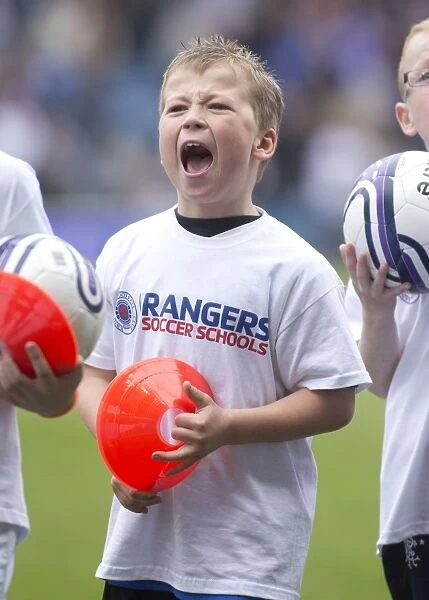 Young Rangers Shine: Half-Time Magic at Ibrox - Pitchside Experience for Soccer School Kids