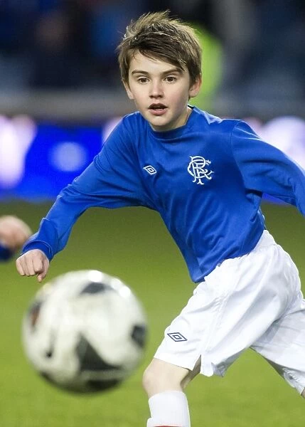 Young Rangers Shine: Nurturing Football Talent at Ibrox Stadium - Half Time Soccer Schools Match