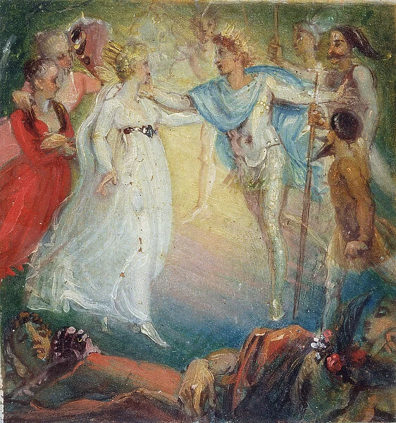 Oberon and Titania from A Midsummer Nights Dream by William Shakespeare